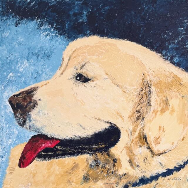 Gentle companion. 60x690cm Acrylic on Canvas