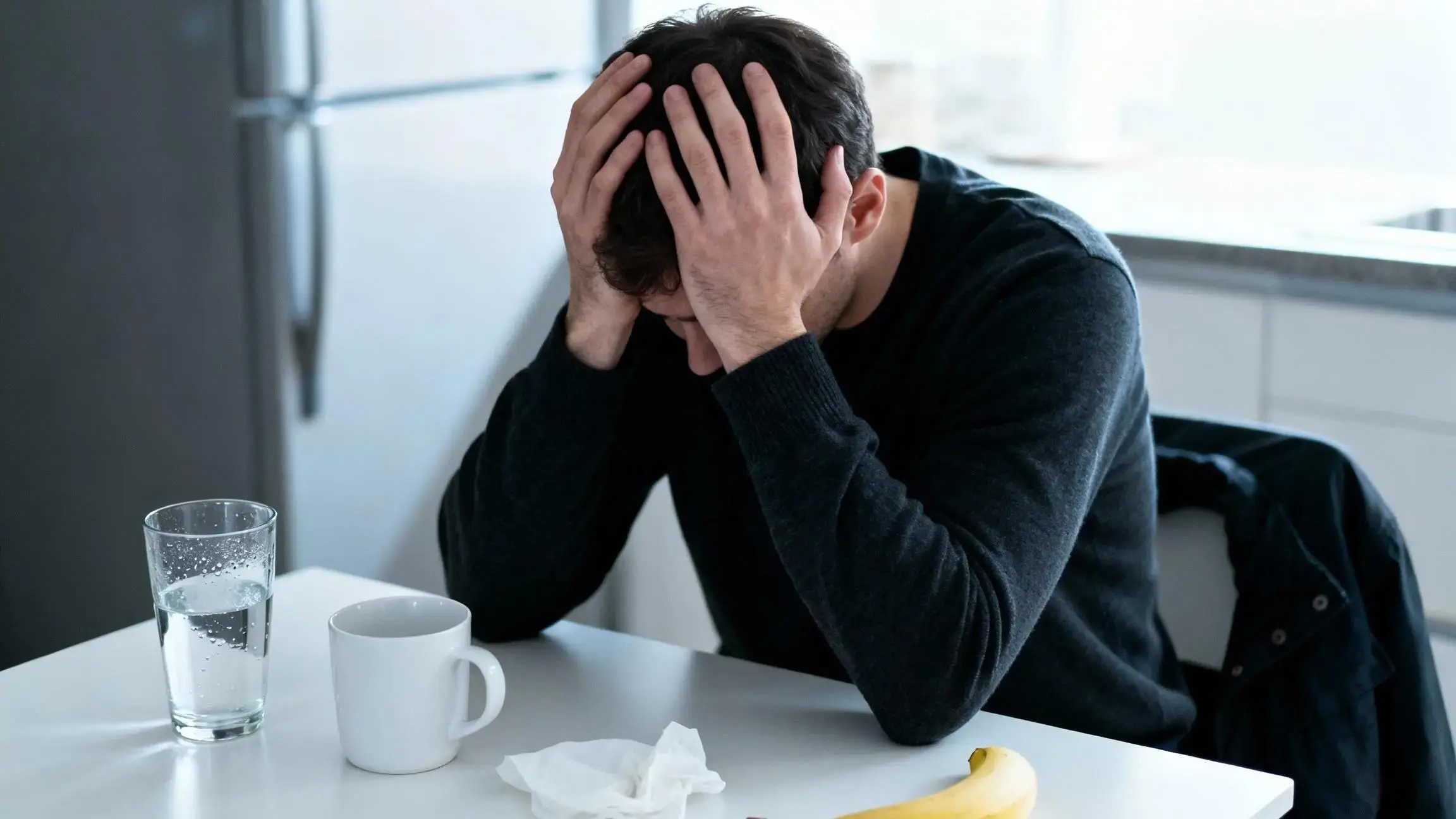 Cover photo for article on why you have a hangover all day and how to ease symptoms