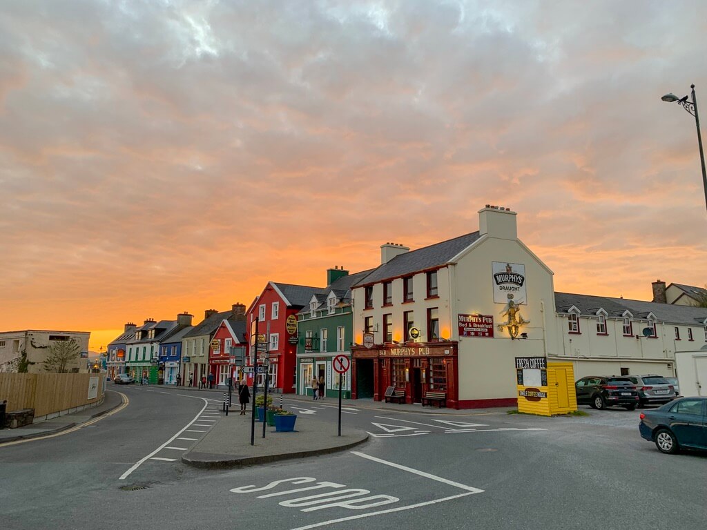 Evening light over Dingle harbour