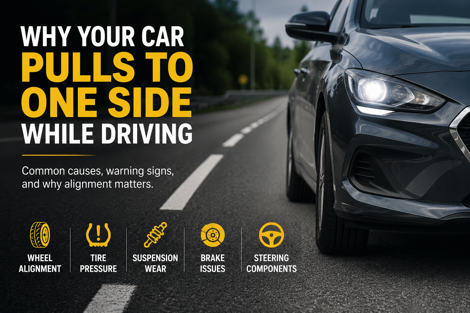 Why Your Car Pulls to One Side While Driving