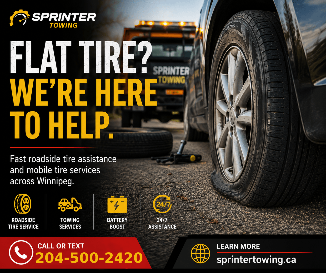 What To Do After a Flat Tire in Winnipeg