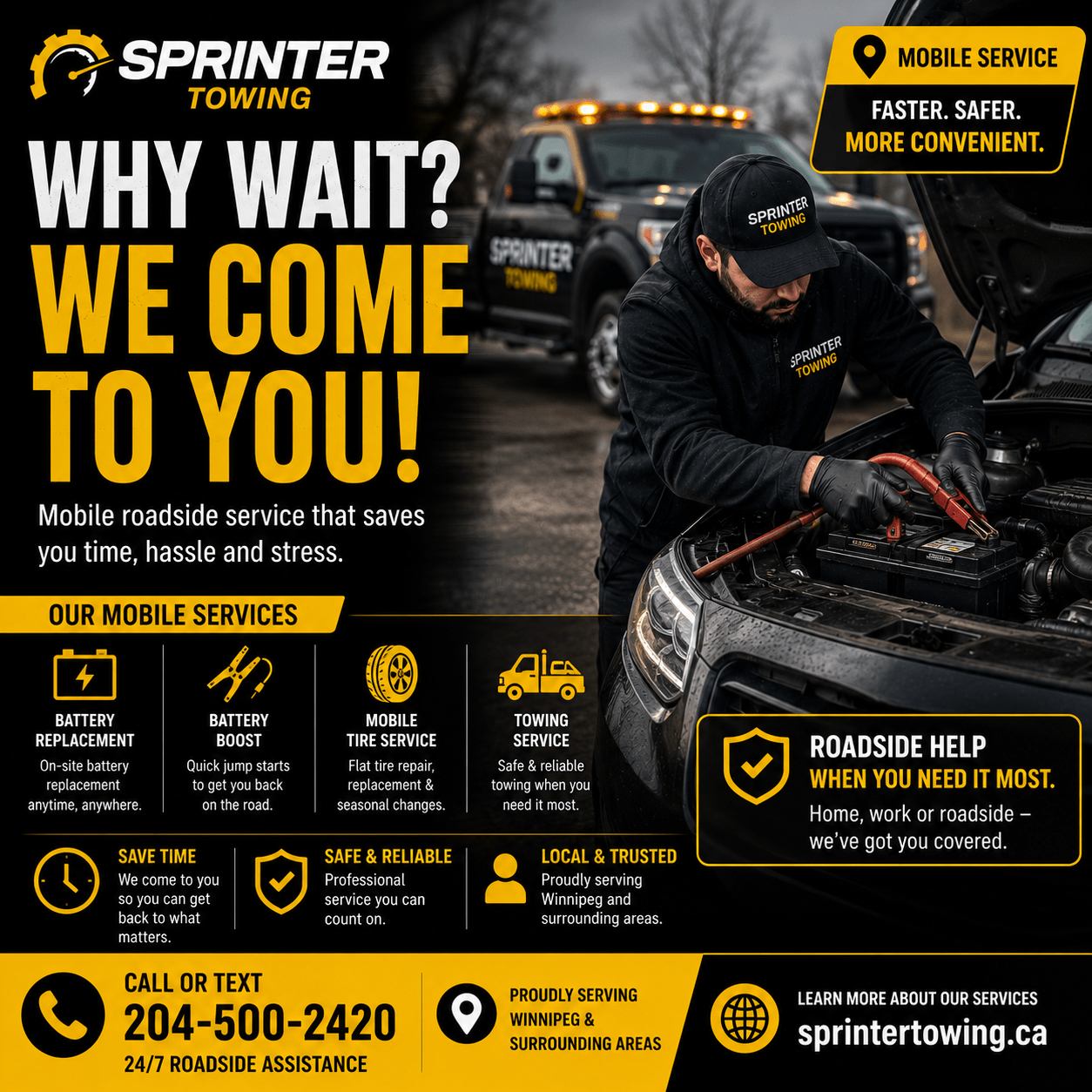 Why Mobile Roadside Service Saves Time