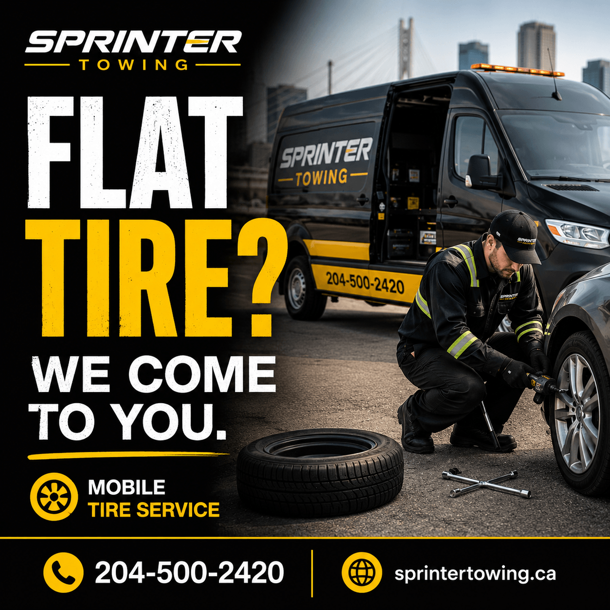 Flat Tire? We Come To You