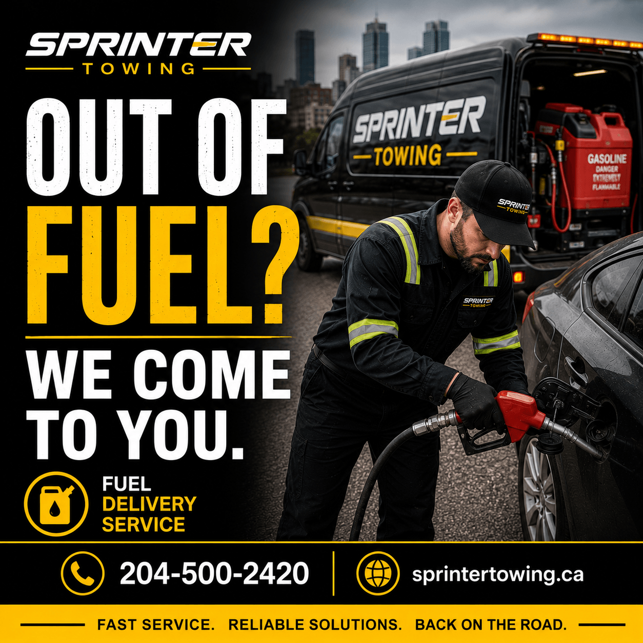 Ran Out of Fuel? We Come To You