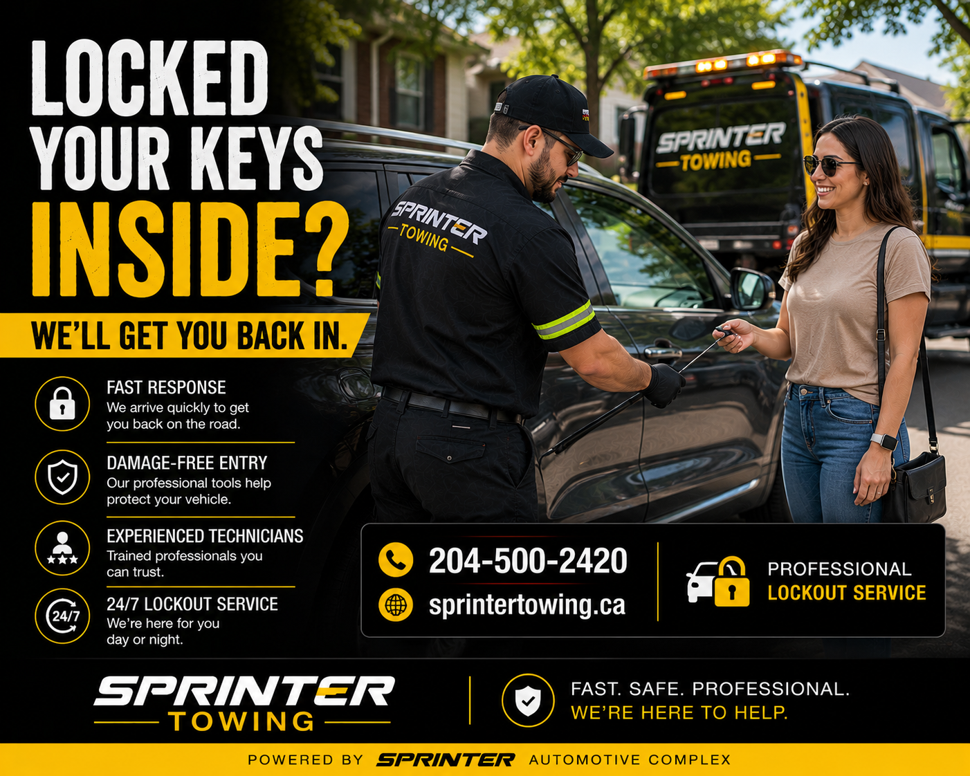 Locked Out of Your Vehicle? Fast Lockout Service in Winnipeg
