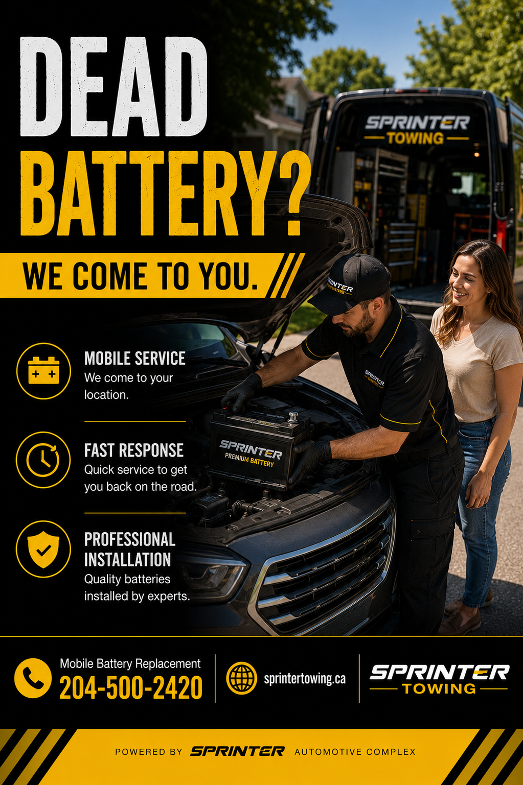 Dead Battery? Mobile Battery Replacement in Winnipeg