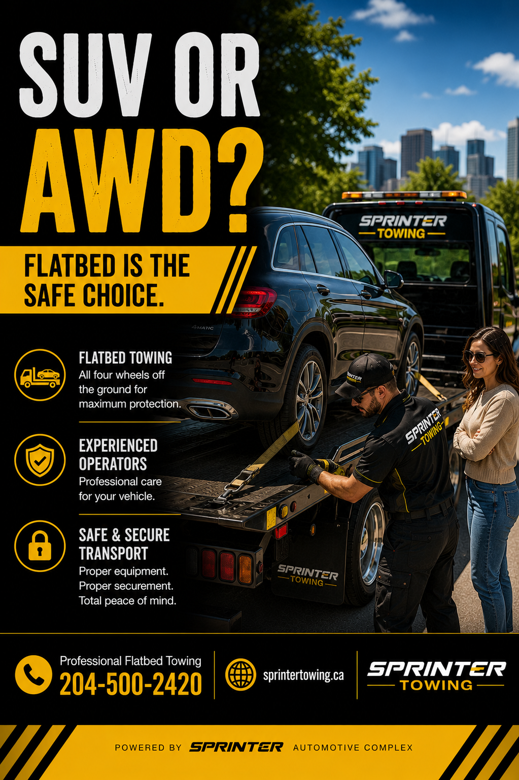Why Flatbed Towing Is Best for SUVs & AWD Vehicles