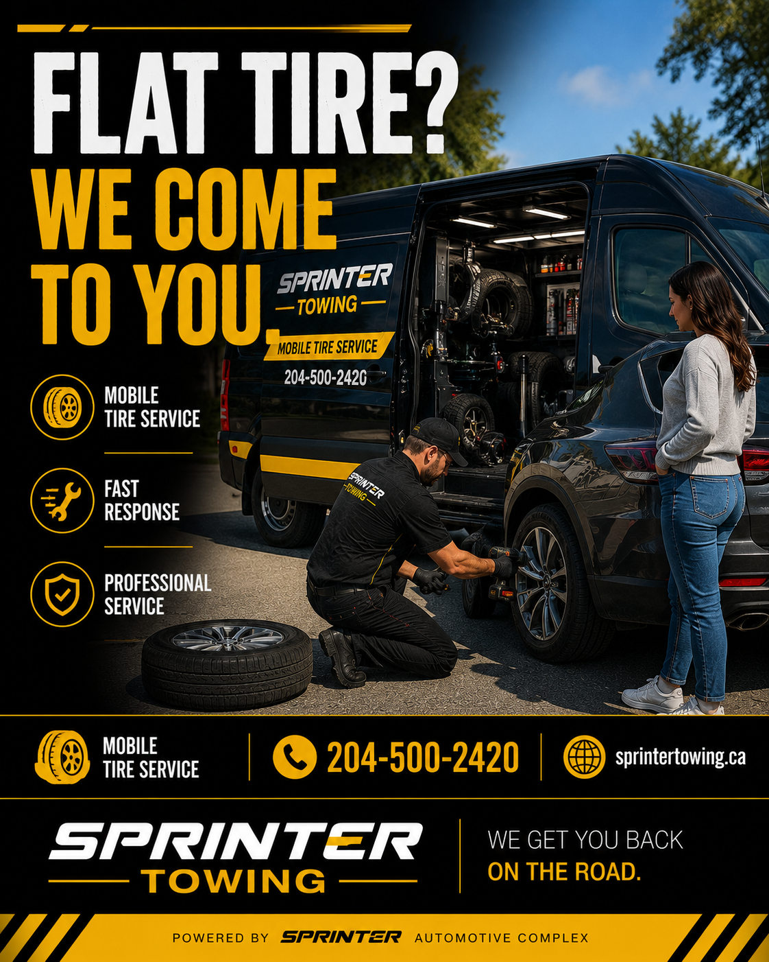 Mobile Tire Service in Winnipeg
