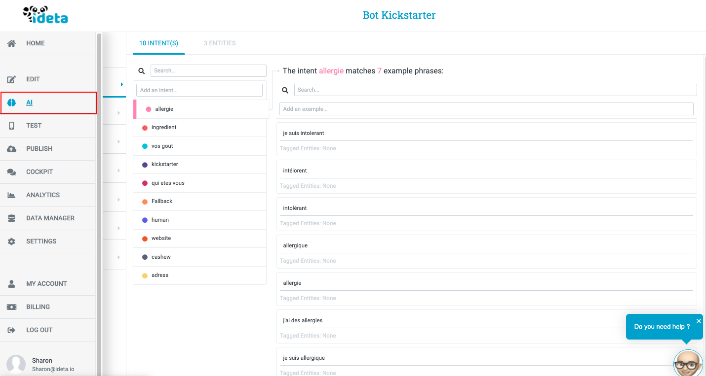 tuto dialogflow connect