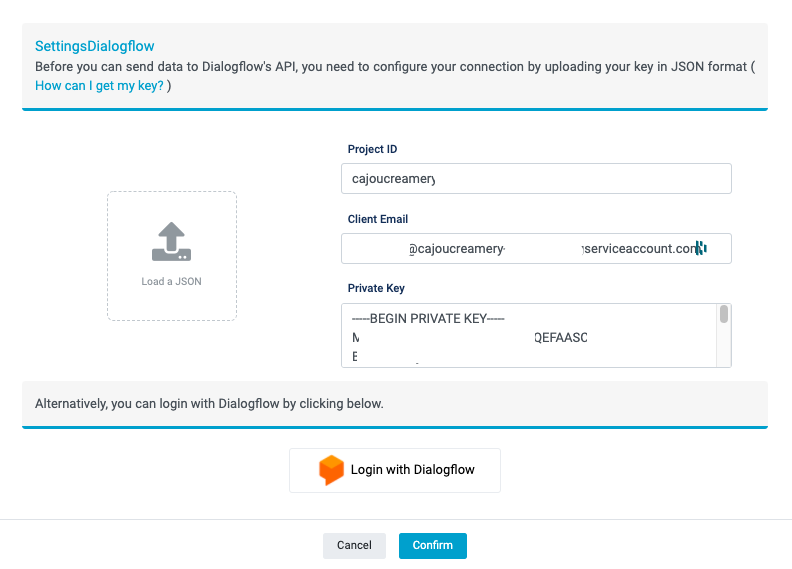 json dialogflow tutorial