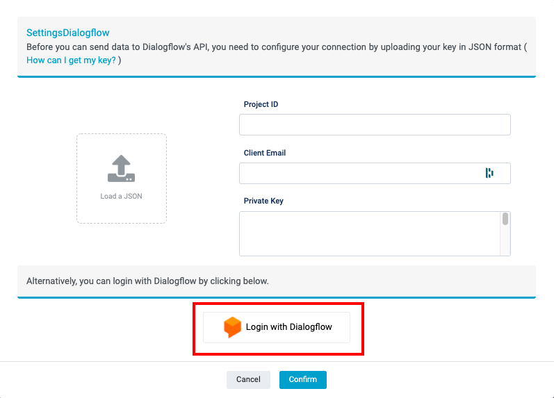 login dialogflow tutorial