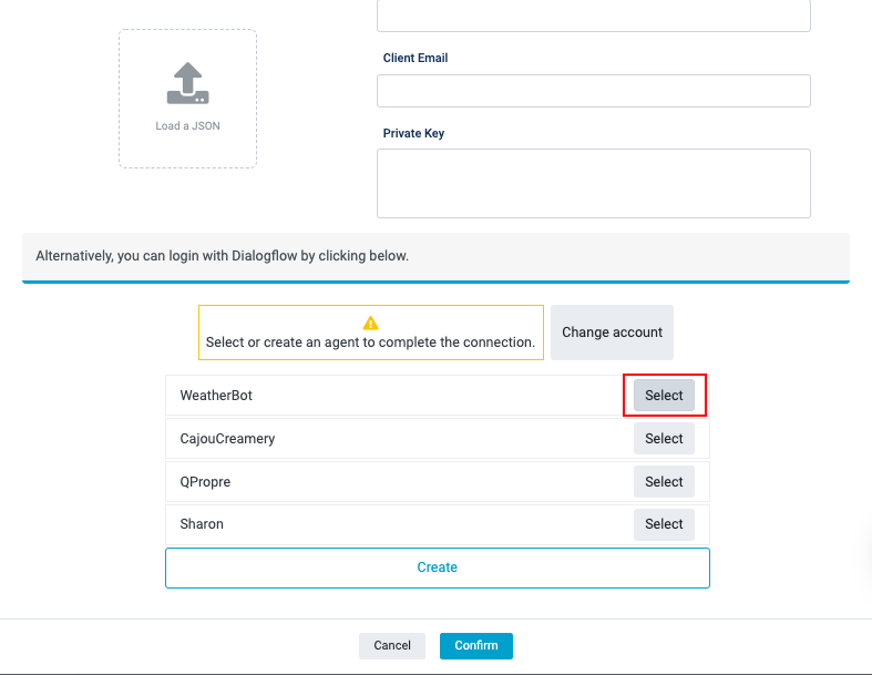 dialogflow tutorial account