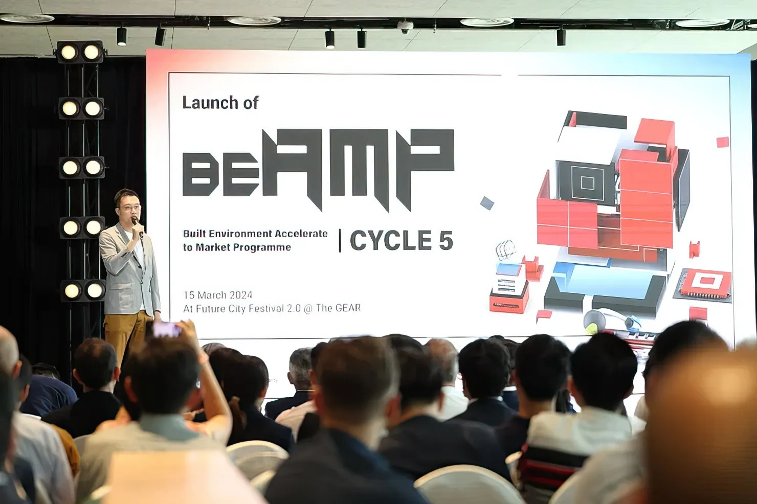 Launch of BEAMP Cycle 5 at an event