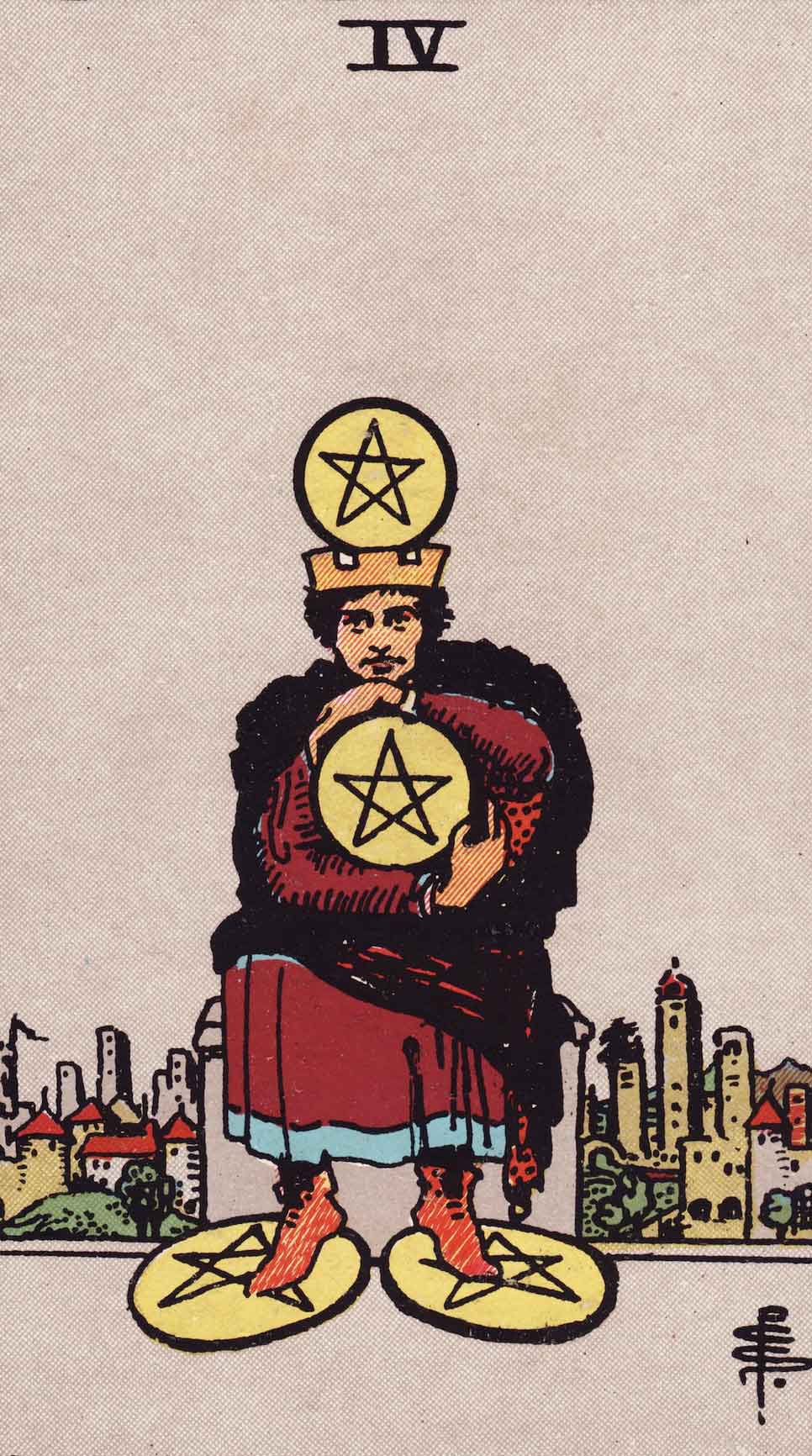 Four of Pentacles Tarot Card