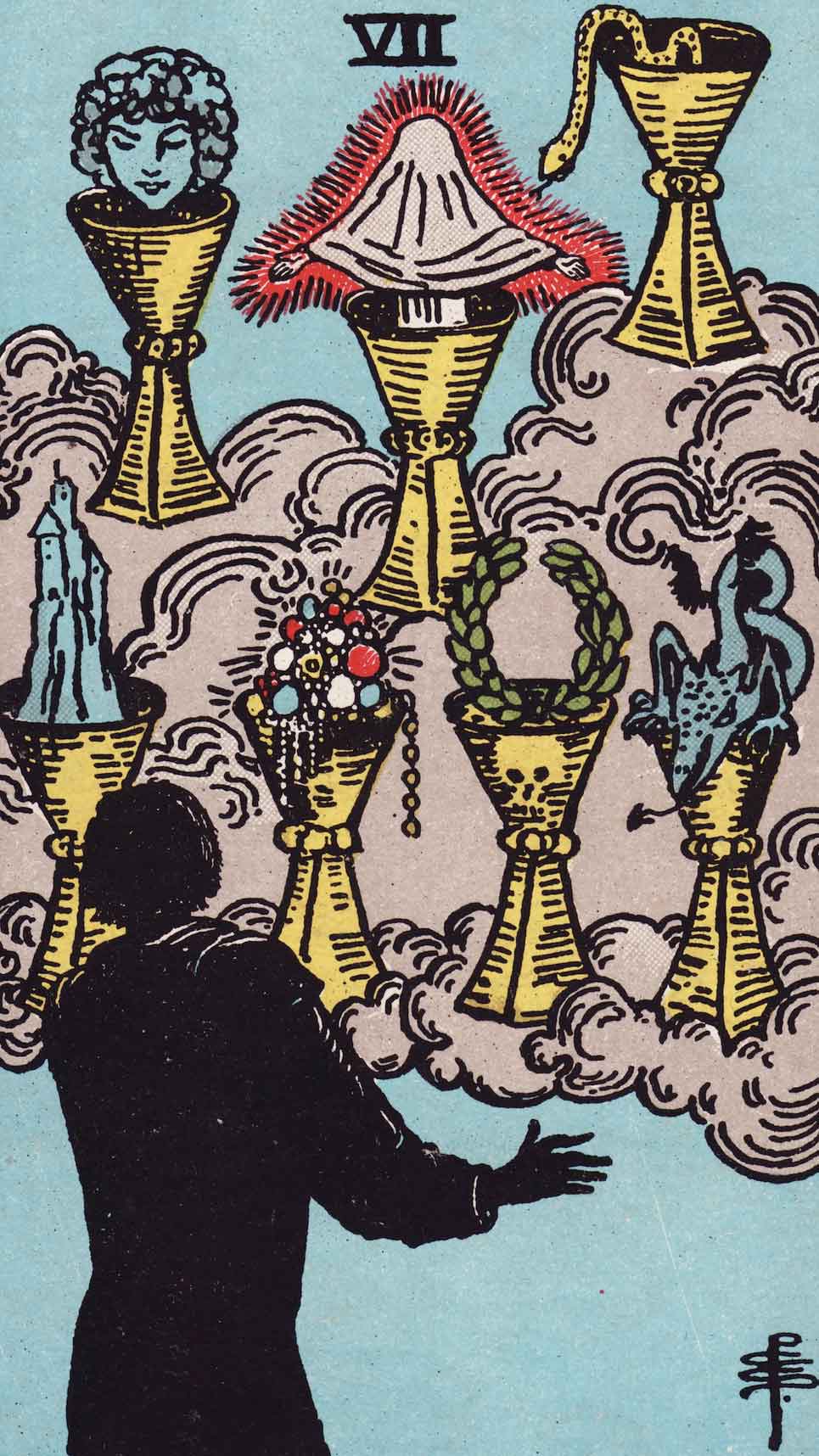 Seven of Cups Tarot Card