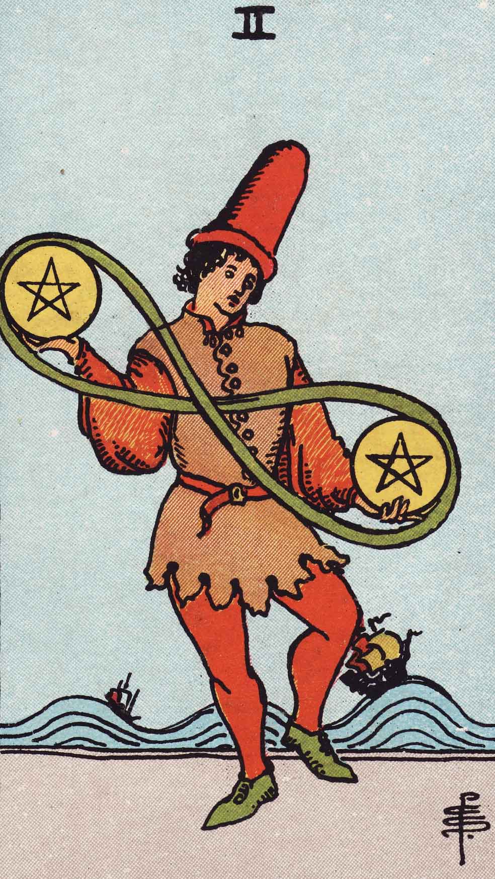 Two of Pentacles Tarot Card