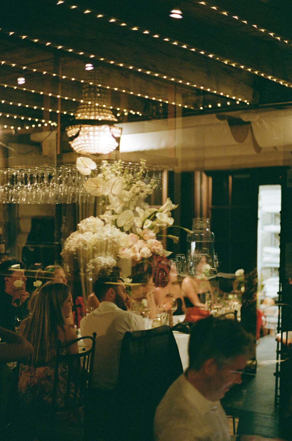 Film photography of Mudbrick wedding reception