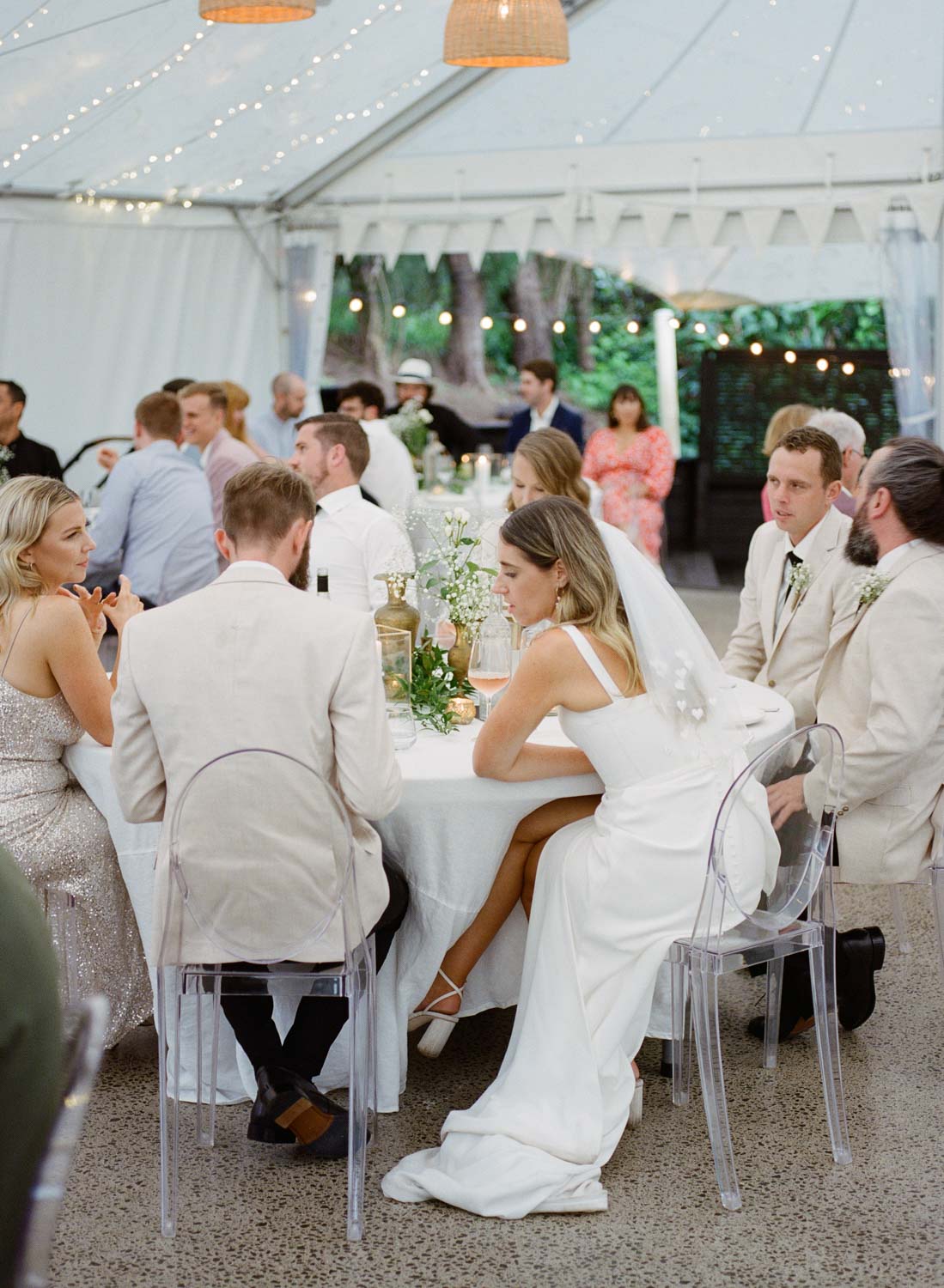 Wedding reception film photography