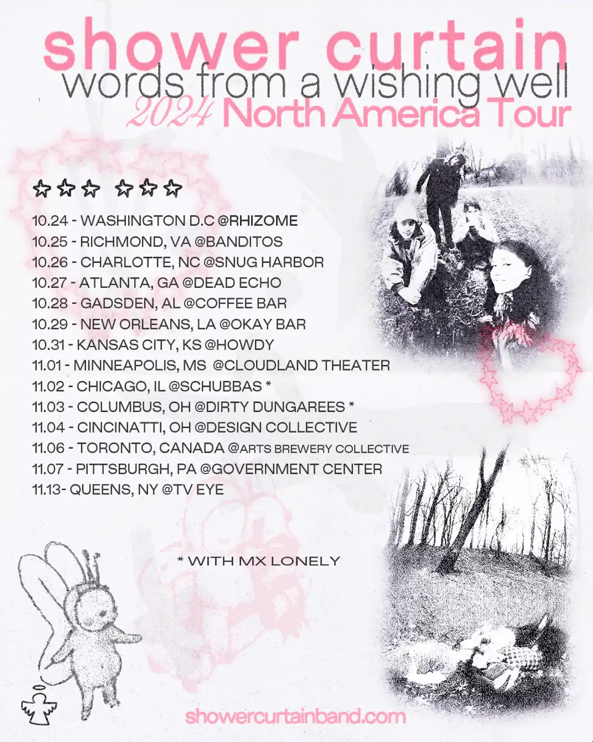 shower curtain voros trom a wishing well 2024 North America Tour