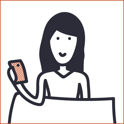 Amanda places her next order on the CampusEats app