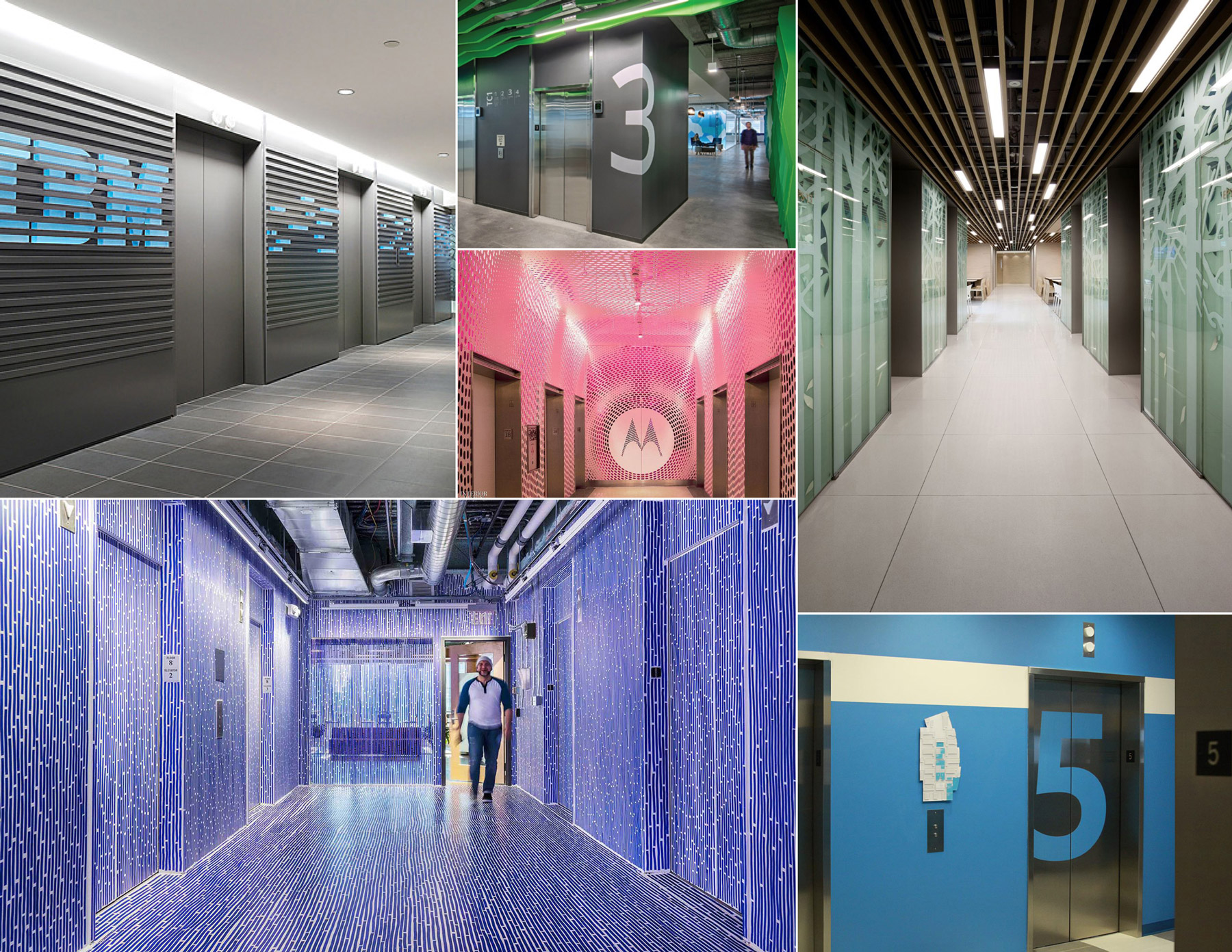 Qualcomm competitor analysis of other companies' environmental design for elevator lobbies