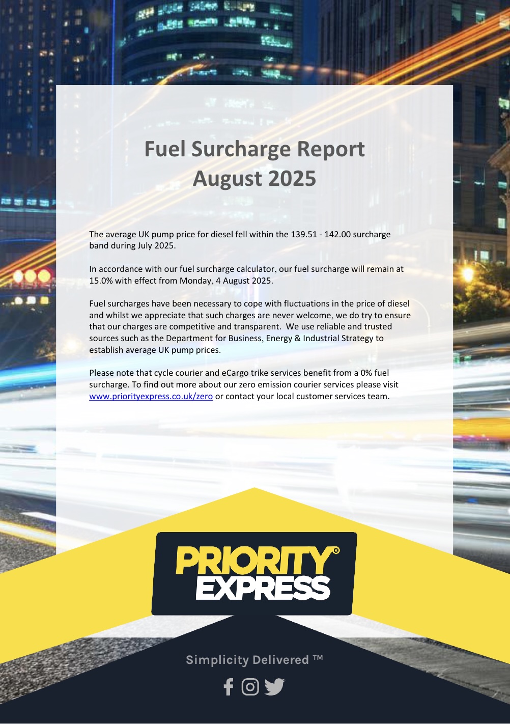 Fuel Charge Report