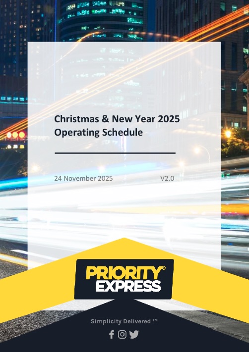 Christmas and New Year 2021 Operating Schedule