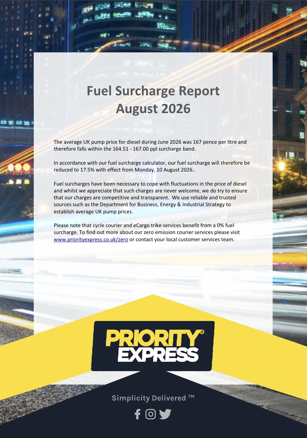 Fuel Charge Report