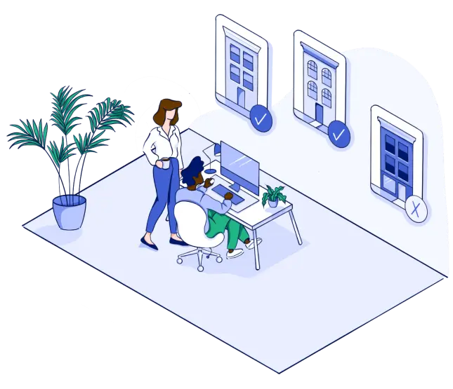 An illustration of appraiser using commerical real estate appraisal software