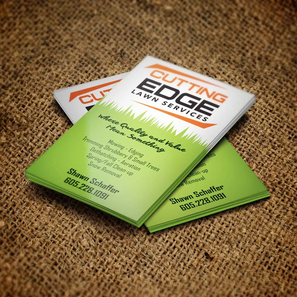 cutting edge business card - business card printing