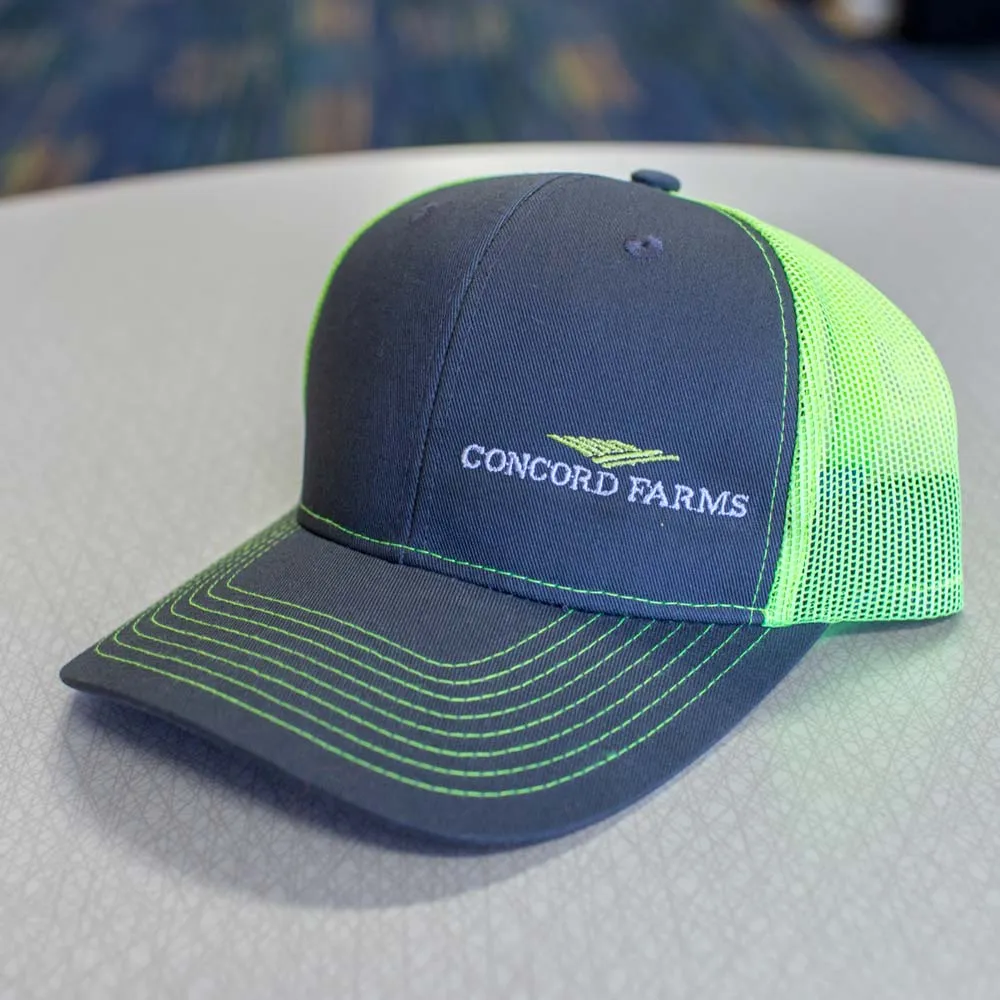 concord farms hat embroidery