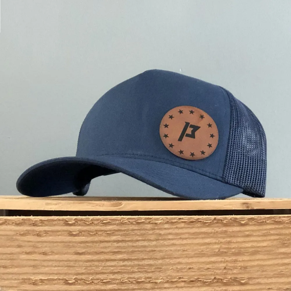 leatherette hat patch