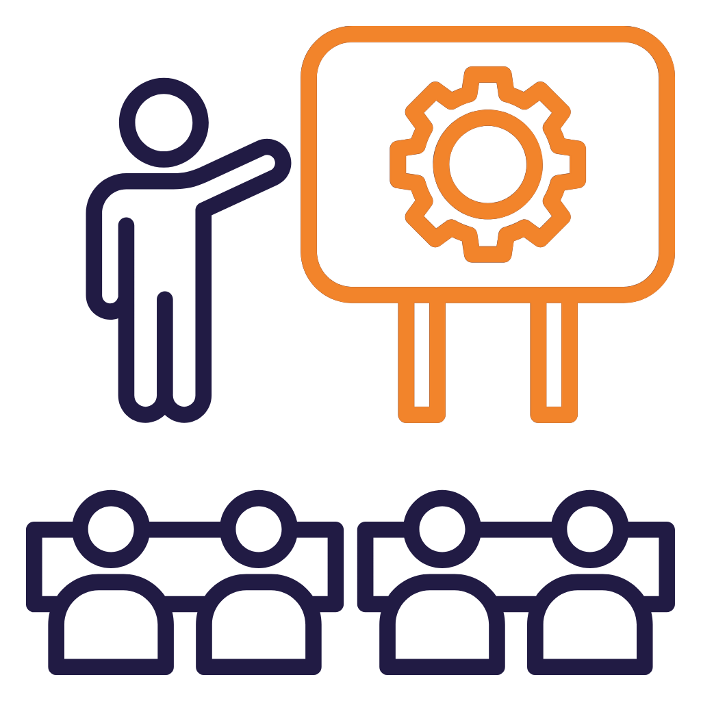 Technical sales and user training icon