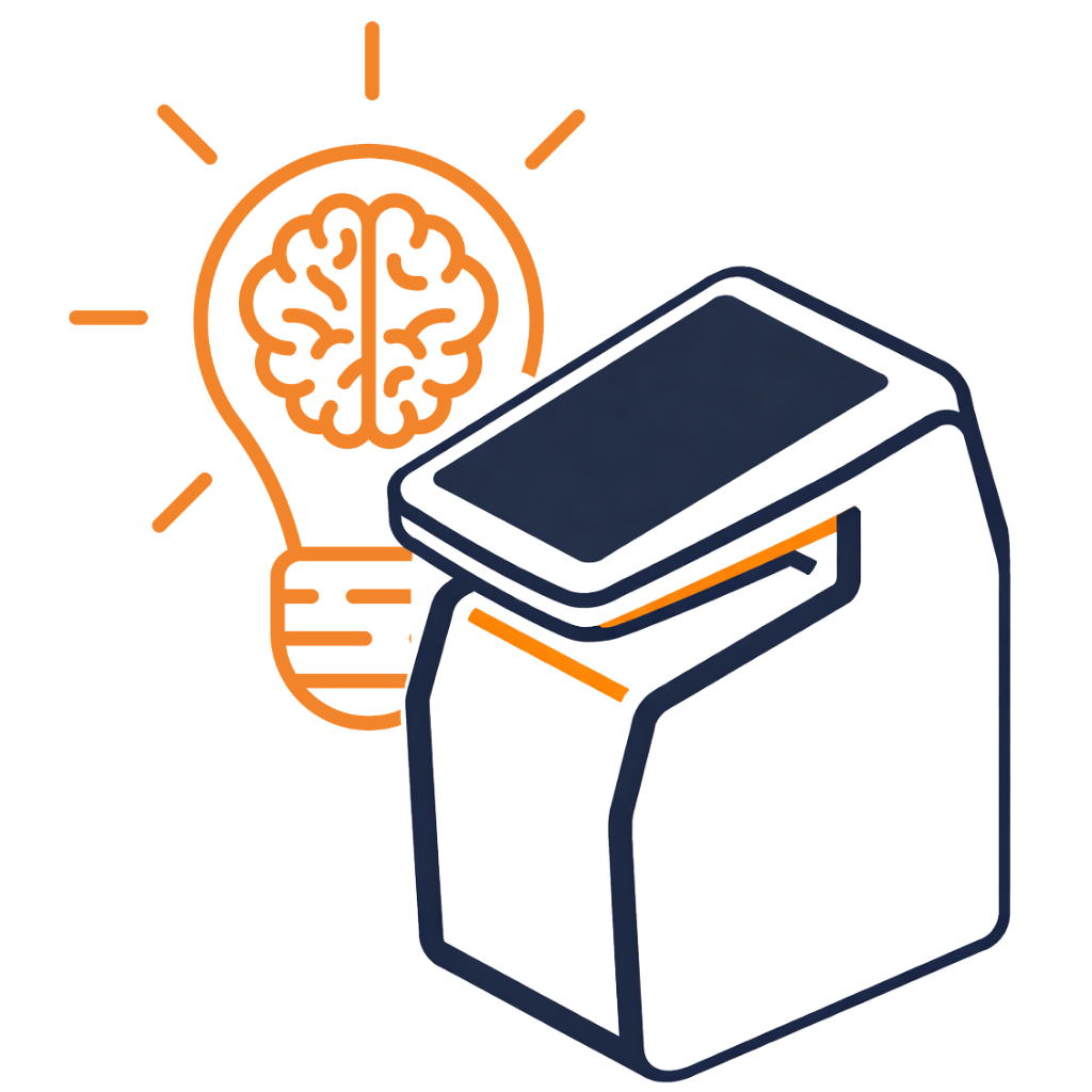 Intelligent biometric reader icon