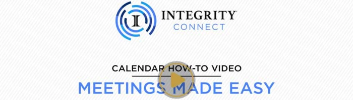 Calendar Booking with IntegrityCONNECT®