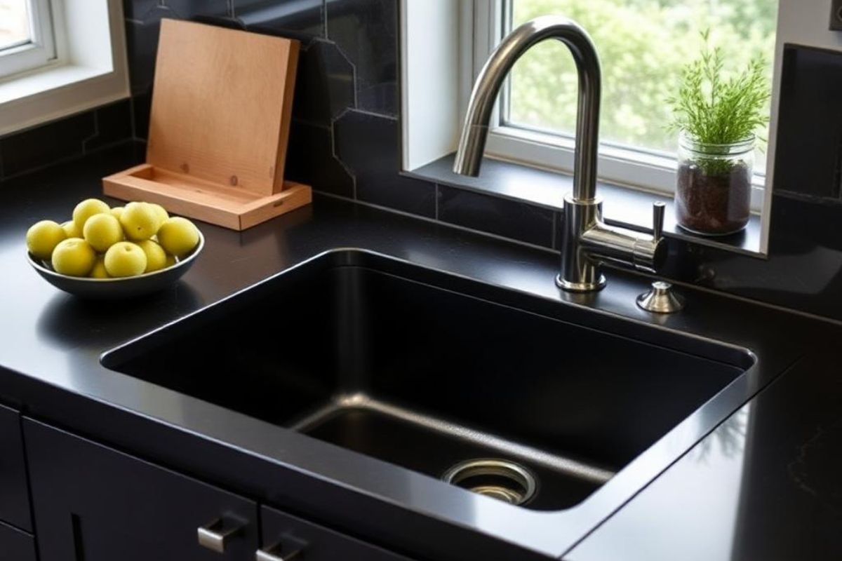 Black Kitchen Sink: Bold and Modern Choice for Any Kitchen