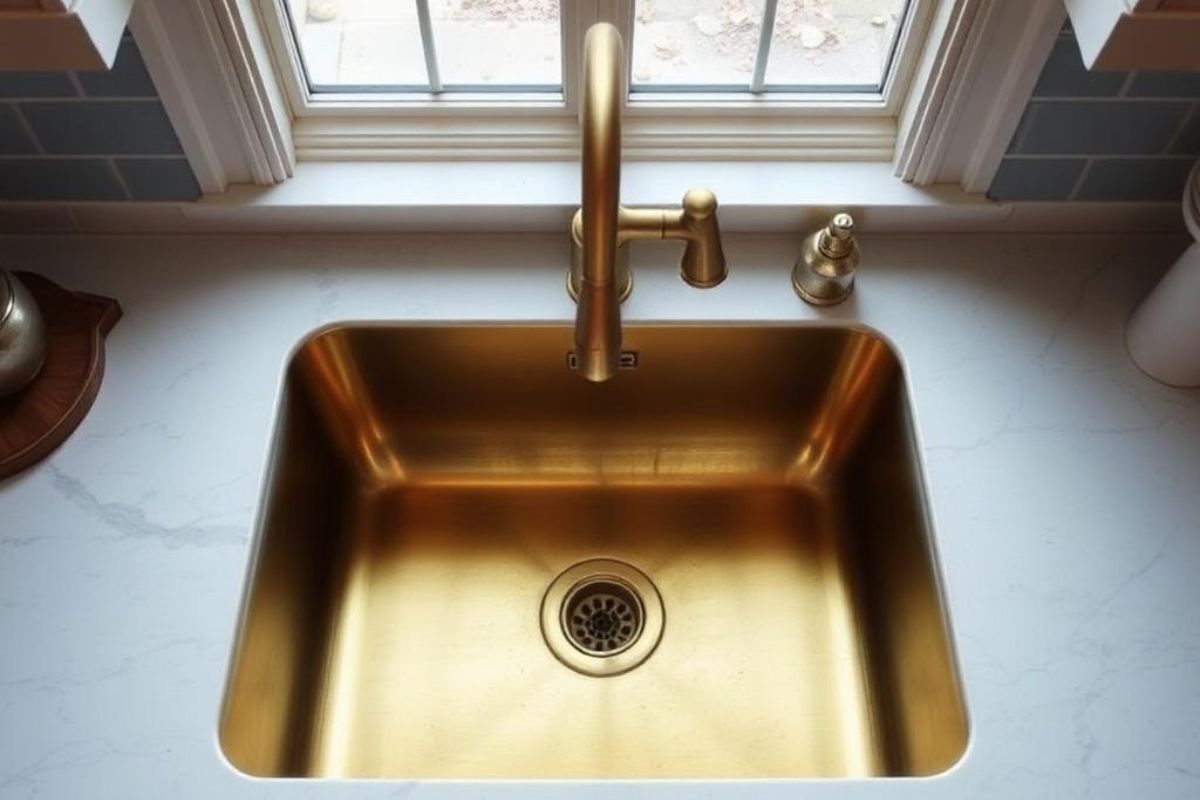 Brass Kitchen Sink: Stylish Vintage Appeal for Any Kitchen