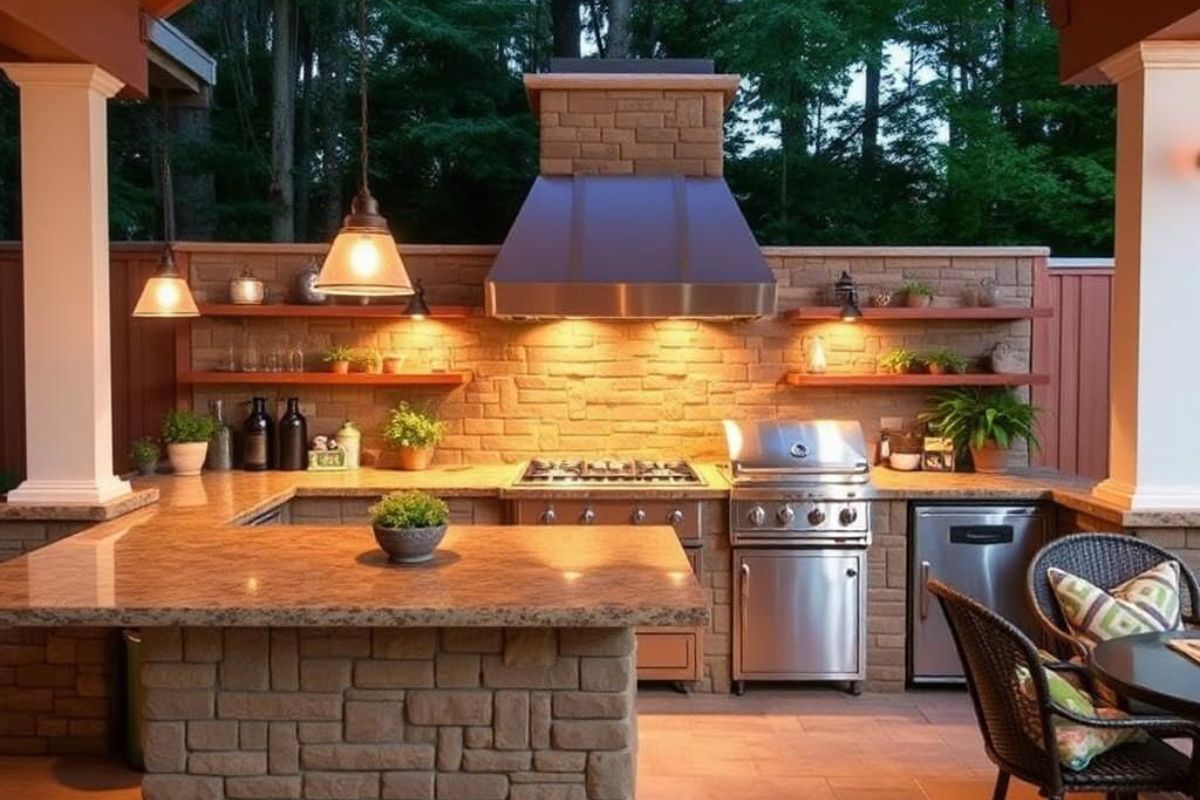 Best Outdoor Kitchen Backsplash Ideas for Weatherproof Style