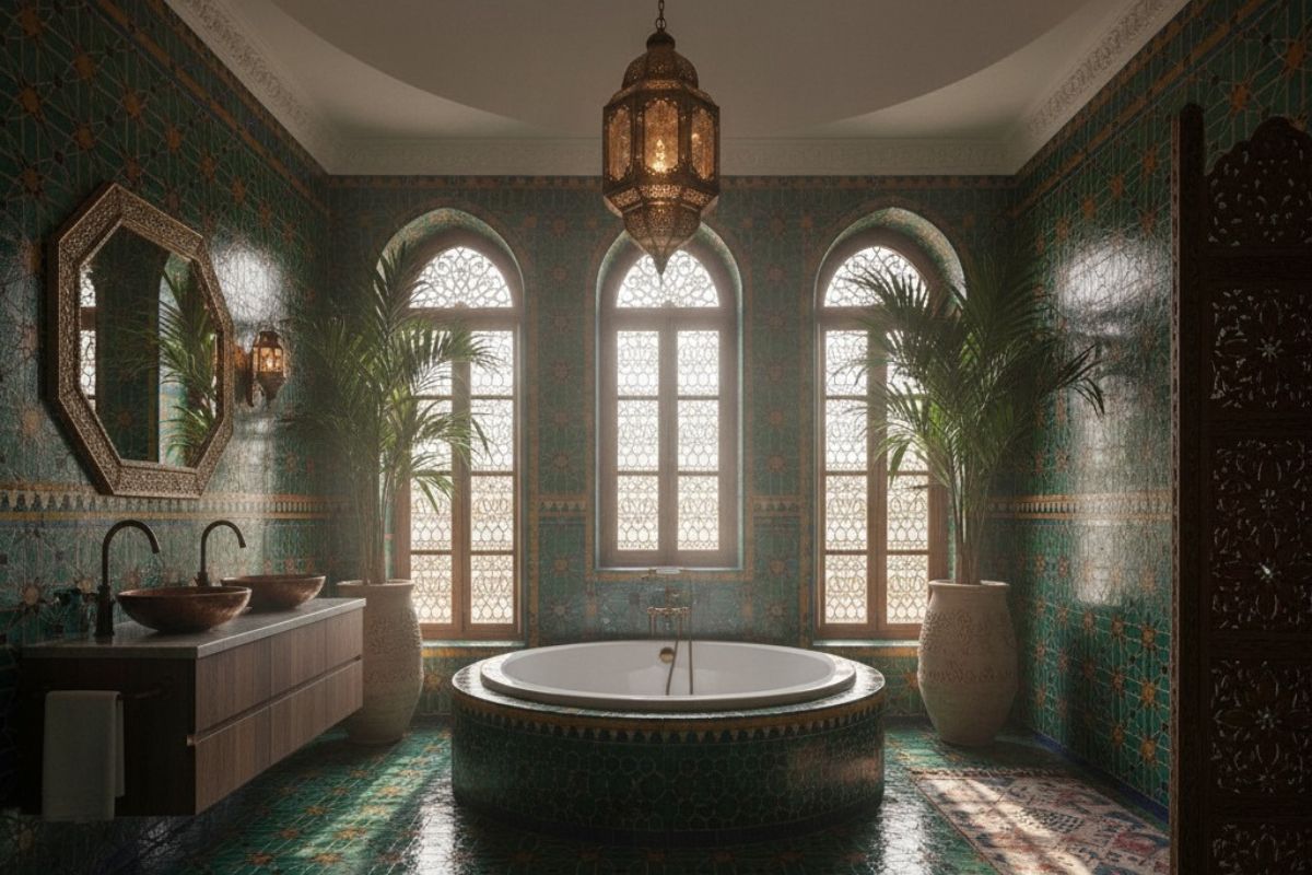 Exotic Moroccan Tile Bathroom Inspirations