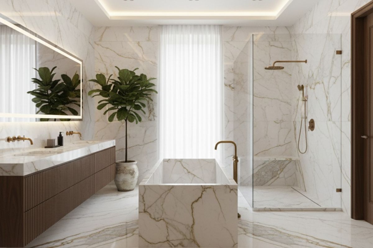 Luxury Bathroom Tile Options for a High-End Feel