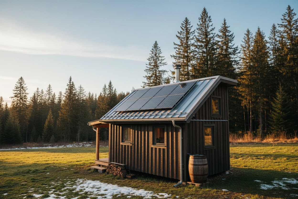 Professional image illustrating Climate Considerations for Tiny House Roofing
