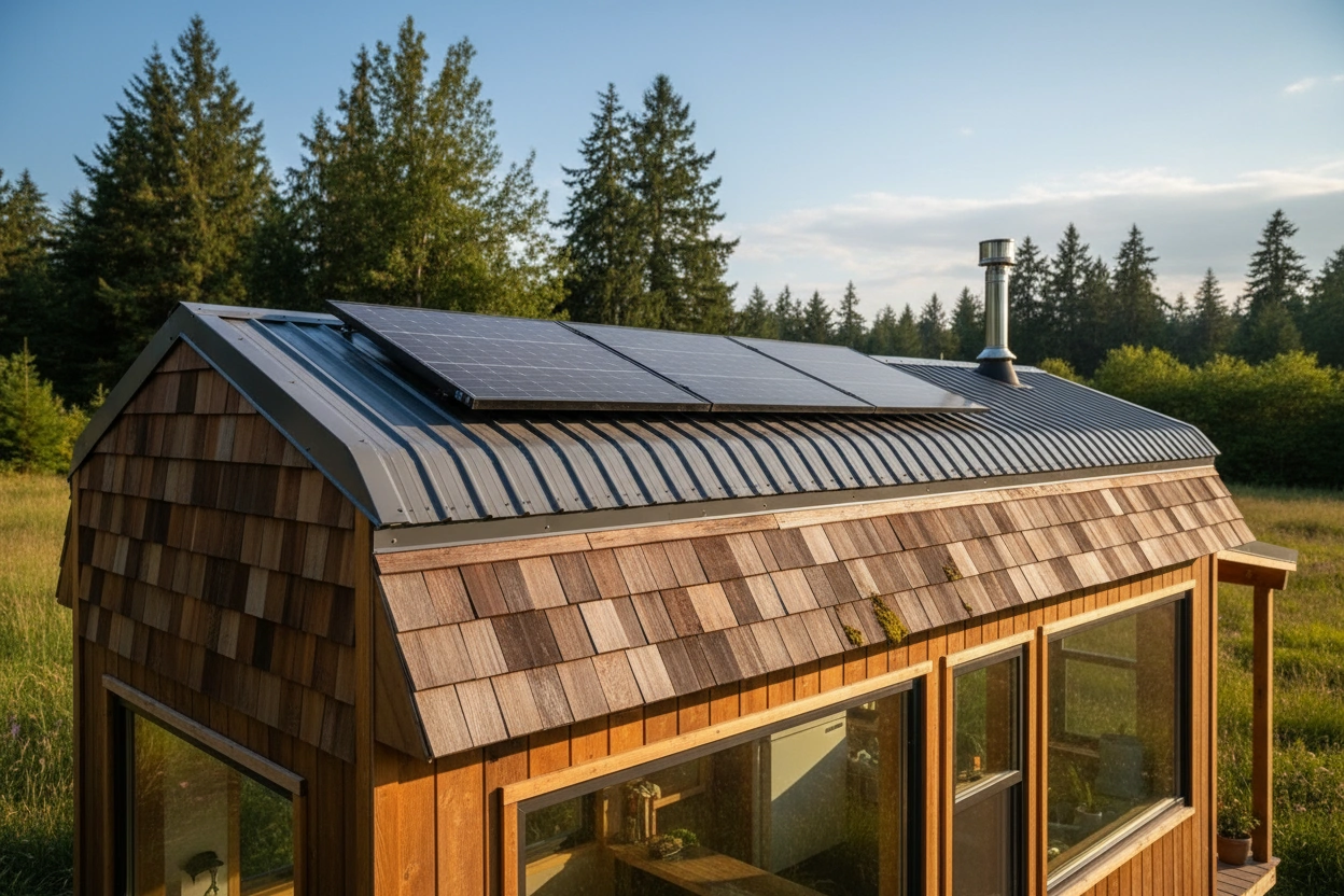 Professional image illustrating Understanding Tiny House Roofing Options