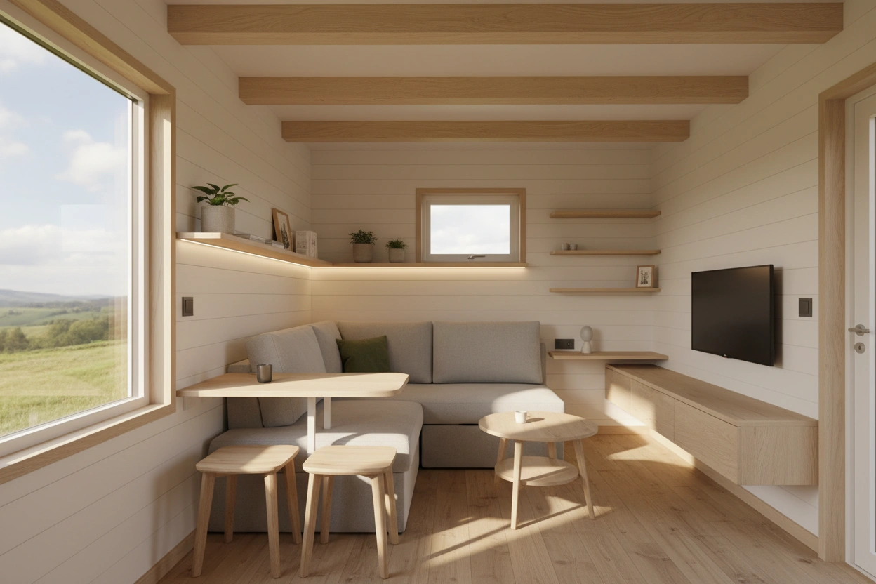 Professional image illustrating Space-Saving Furniture Solutions