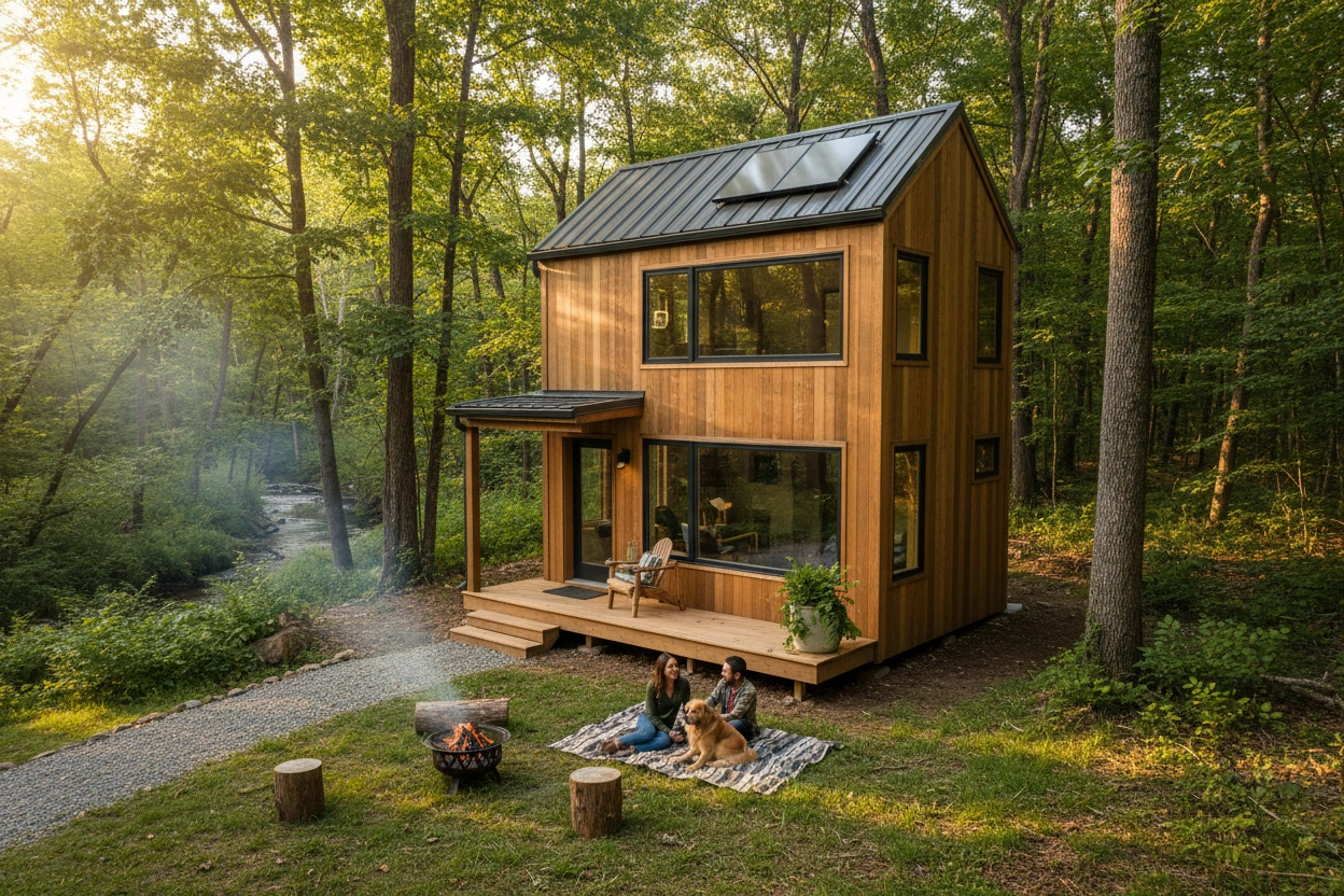 Professional image illustrating Affordable Tiny House Plans