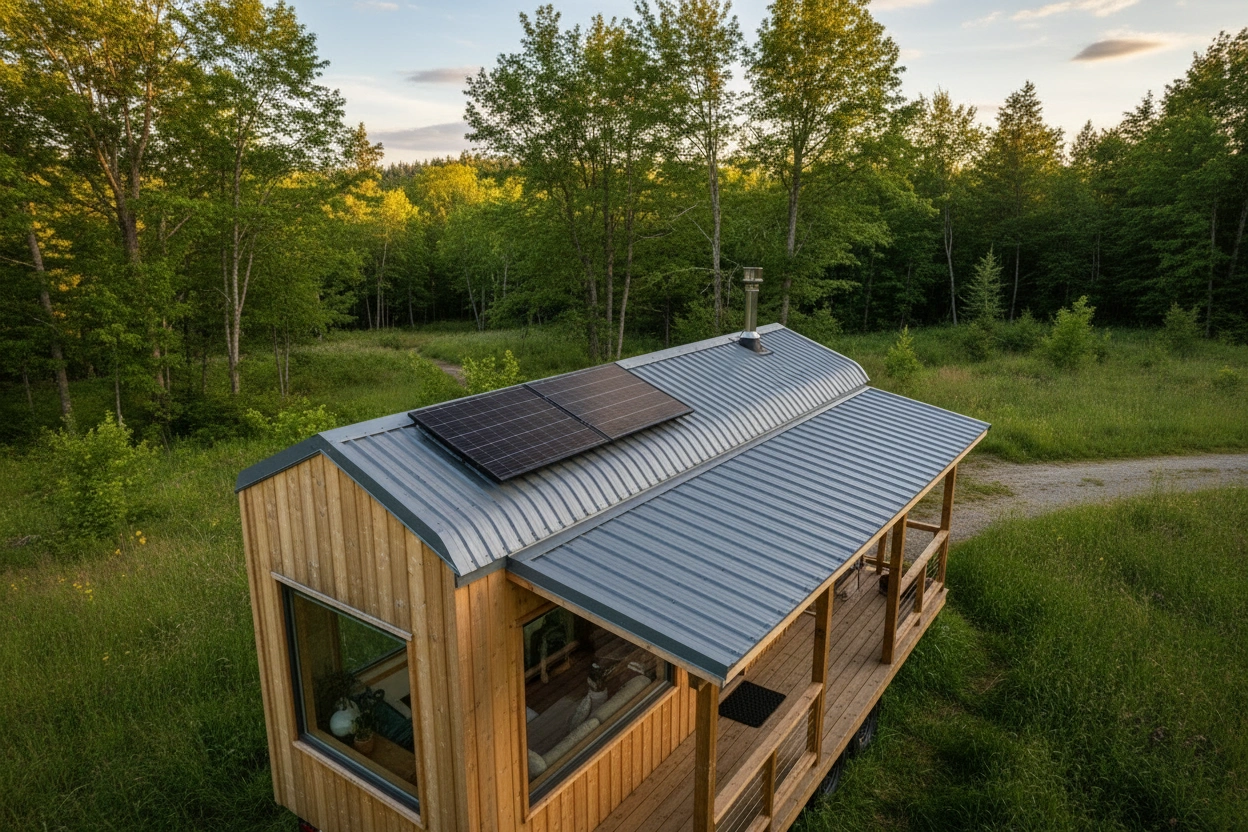 Professional image illustrating Best Roofing Materials for Tiny Houses