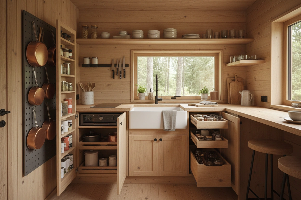 How to Maximize Storage in Your Tiny House Kitchen Efficiently