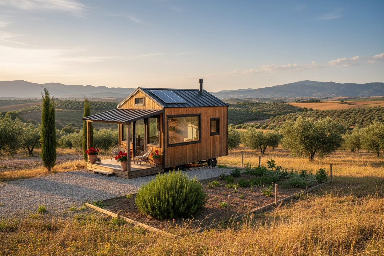 Professional image illustrating How to Buy a Tiny House in Spain: A Step-by-Step Guide