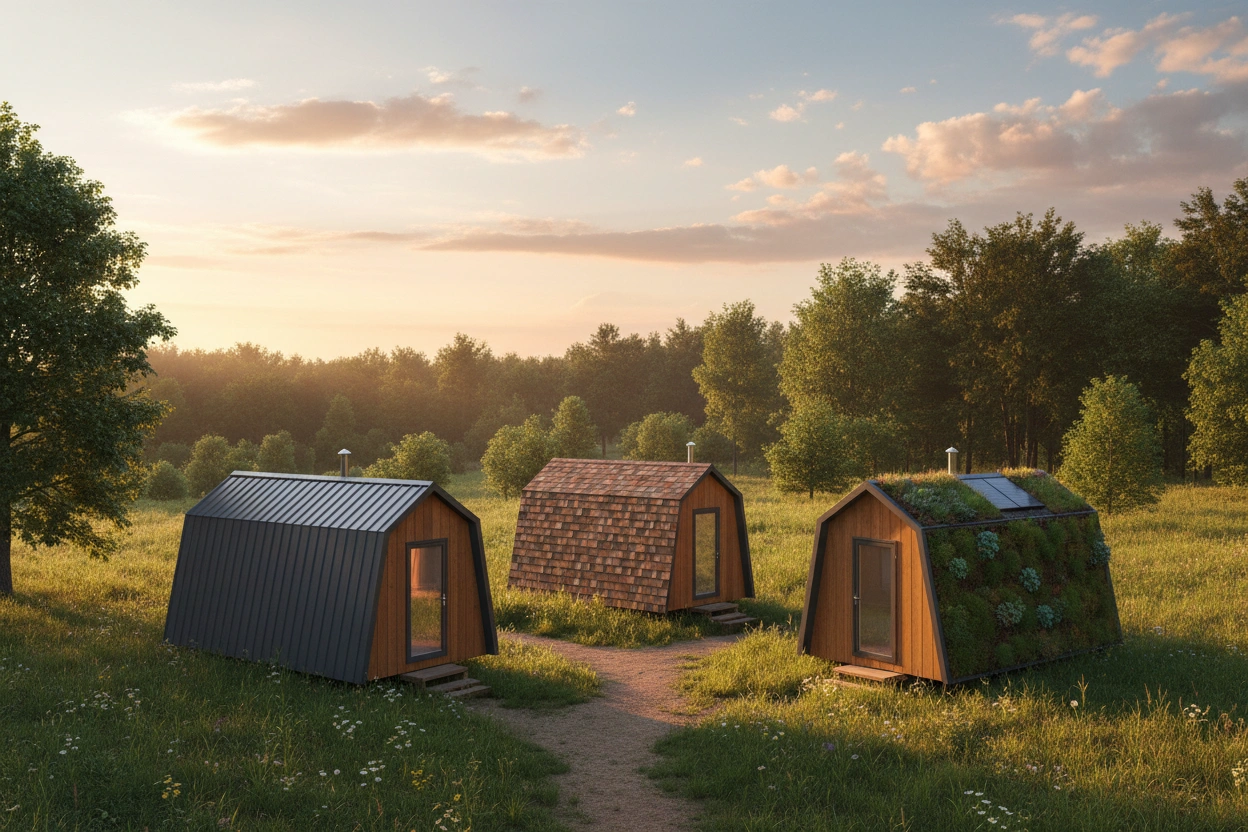 Professional image illustrating Affordable Tiny House Roofing Options