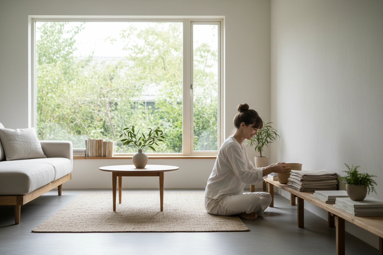 Professional image illustrating Top 10 Decluttering Tips for a Simpler Home
