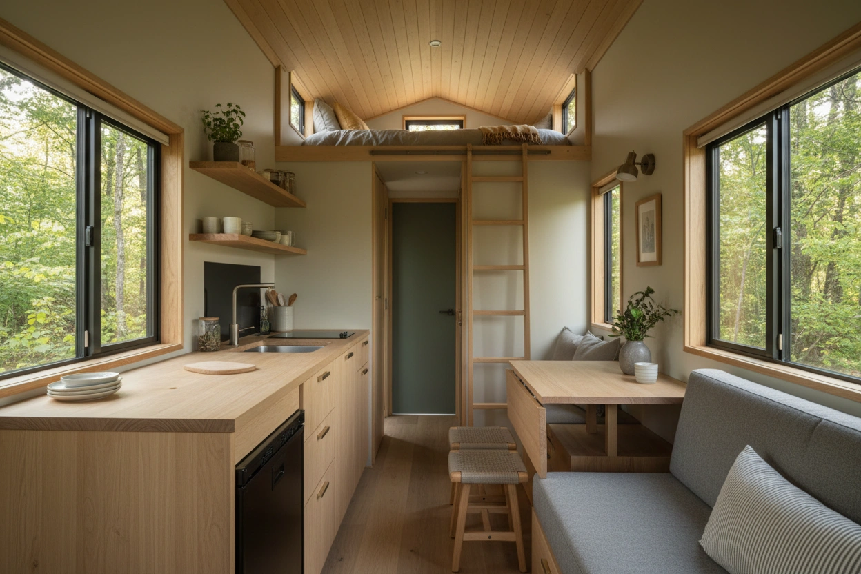 Professional image illustrating Creative Interior Ideas for Tiny Houses